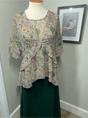 Cabi Poet Floral Blouse 2 Pc